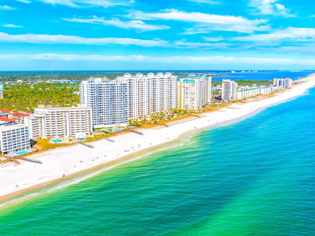 Aerial view of Perdido Key, Florida