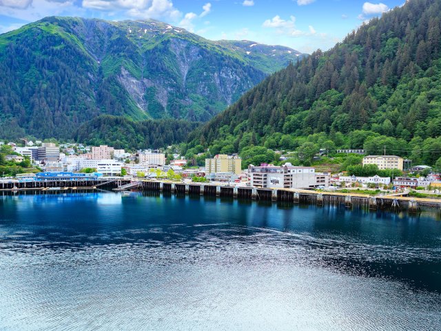 Aerial view of Juneau, Alaska