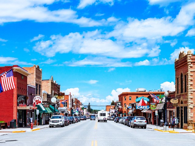 Main street in Red Lodge, Montana