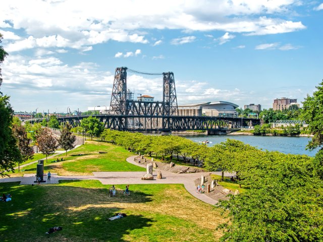 Waterfront park in Portland, Oregon