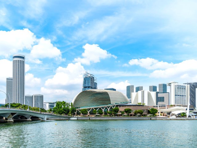 Waterfront buildings in Singapore
