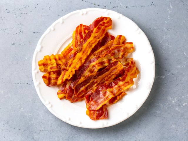 Plate of bacon