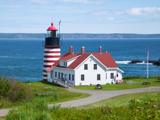 West Quoddy Head Lighthouse in Maine