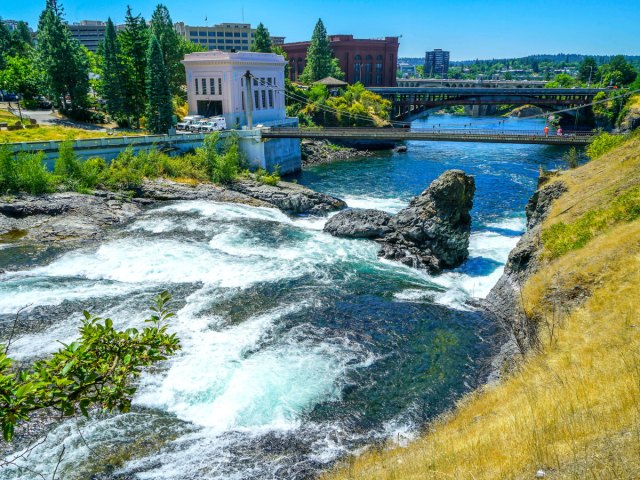River in Spokane, Washington