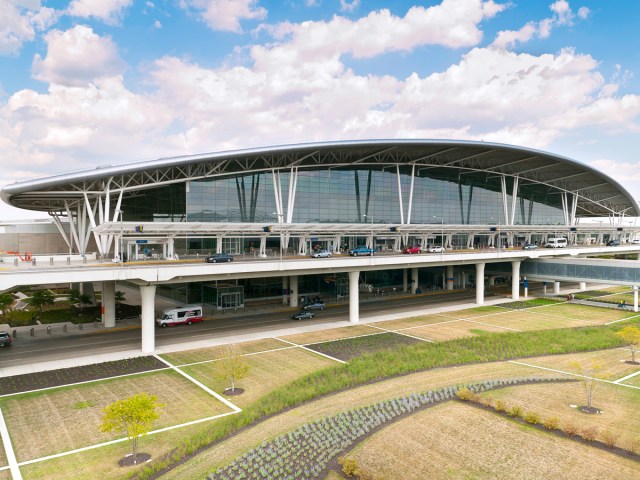 Main terminal building at Indianapolis International Airport